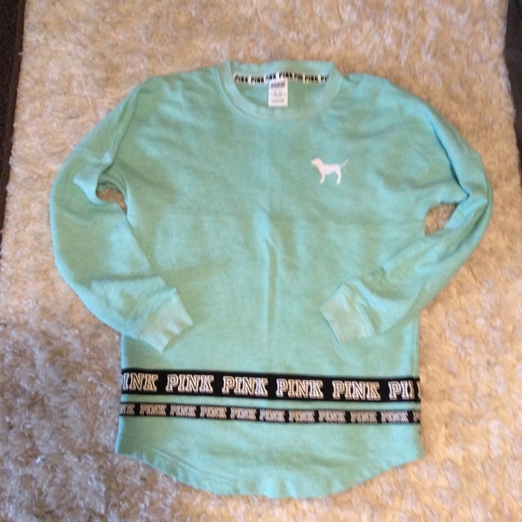 Pink Victoria Secret logo long sleeve shirt - Picture 2 of 5